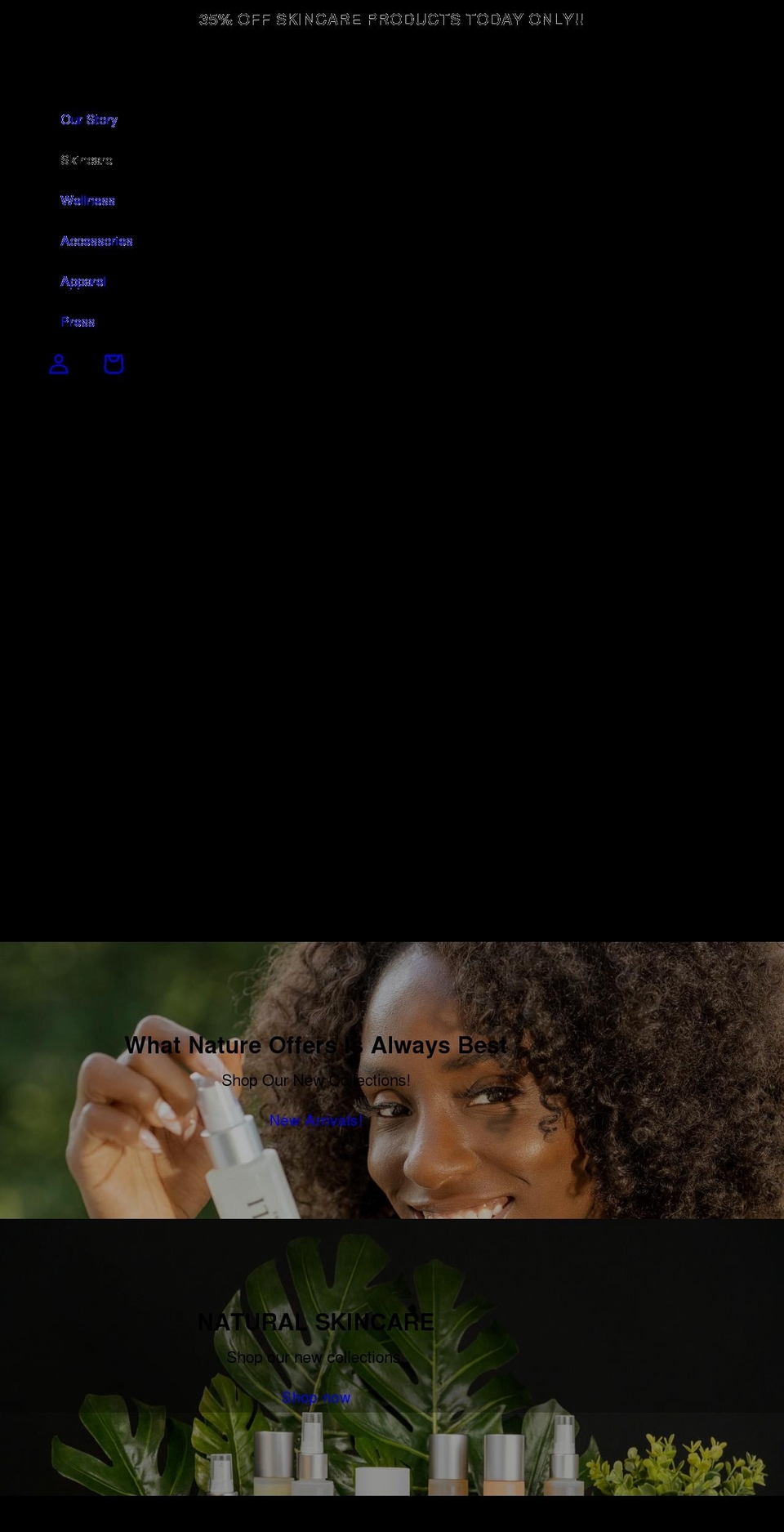 nessfeliskincare.com shopify website screenshot