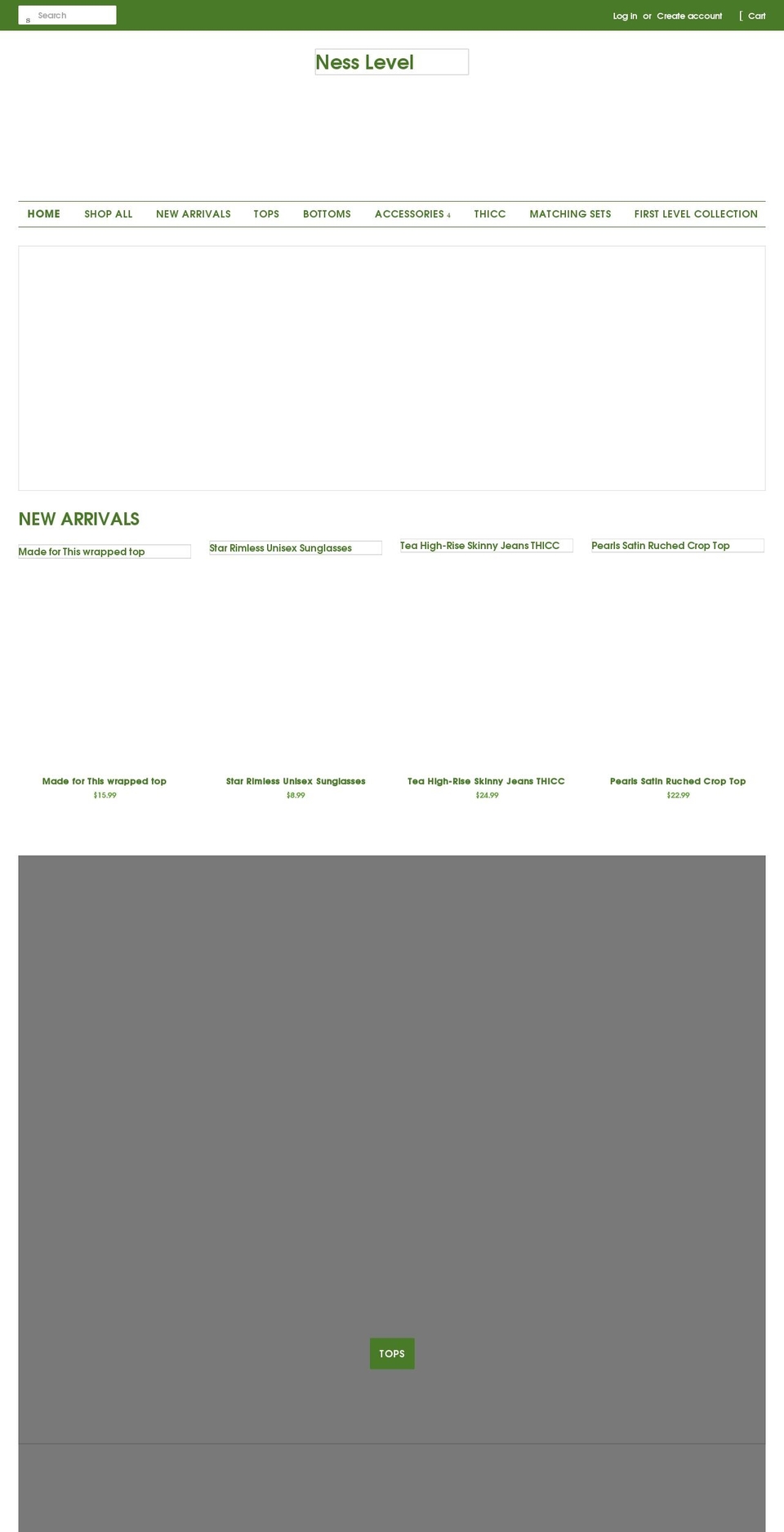 nesslevel.com shopify website screenshot
