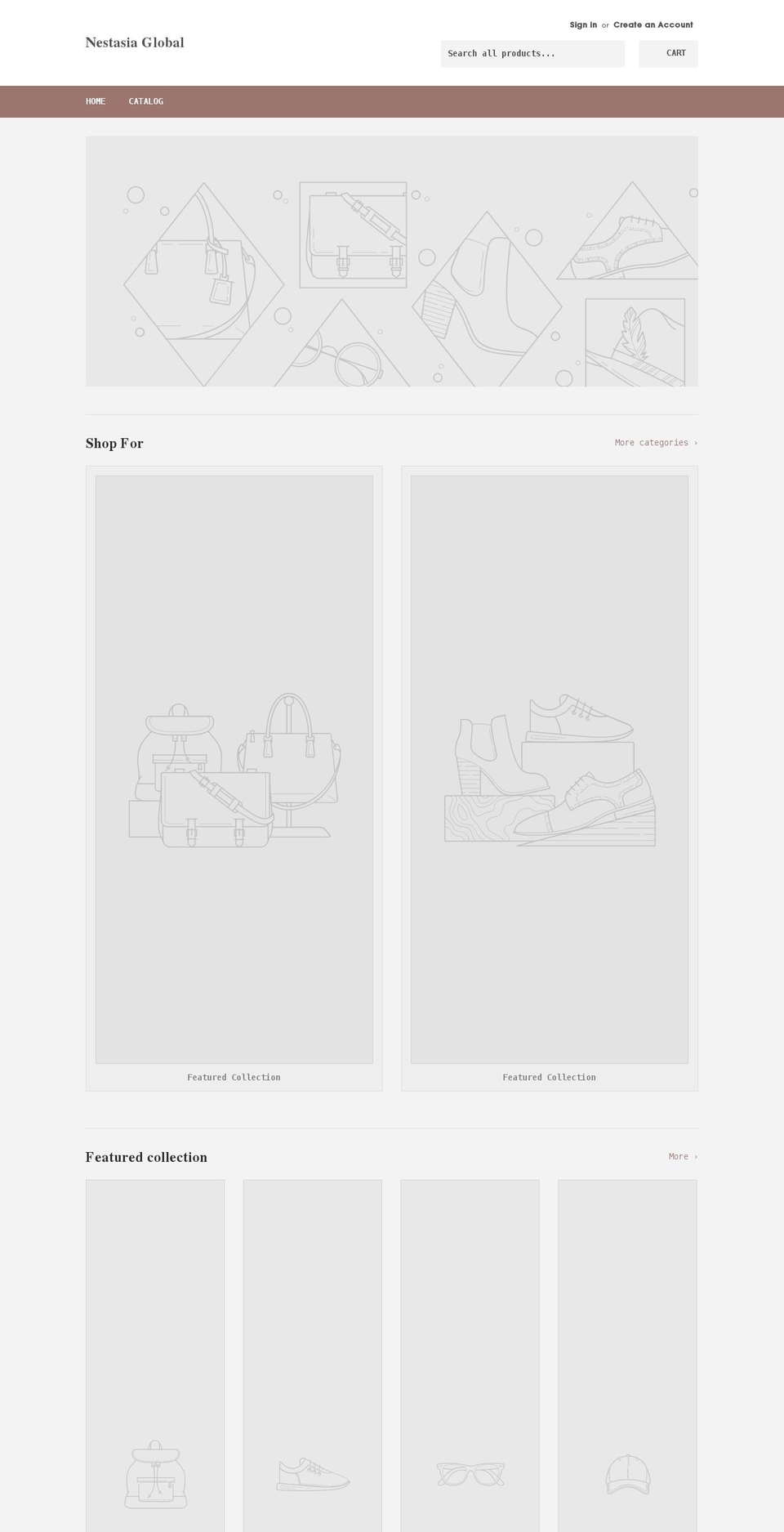 nestasia.shop shopify website screenshot
