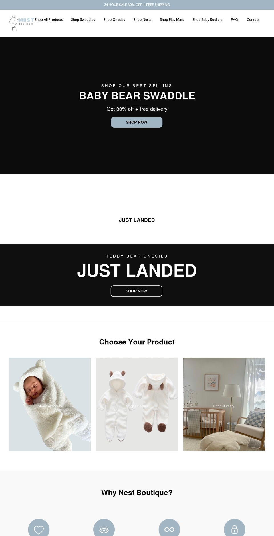 nestboutiques.com shopify website screenshot