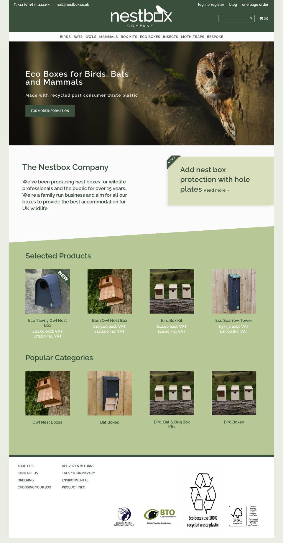 nestbox.uk shopify website screenshot