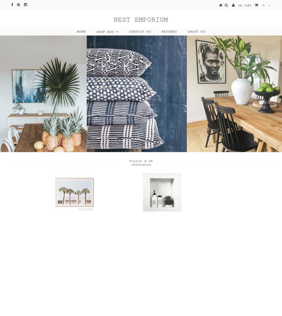 nestemporium.com shopify website screenshot