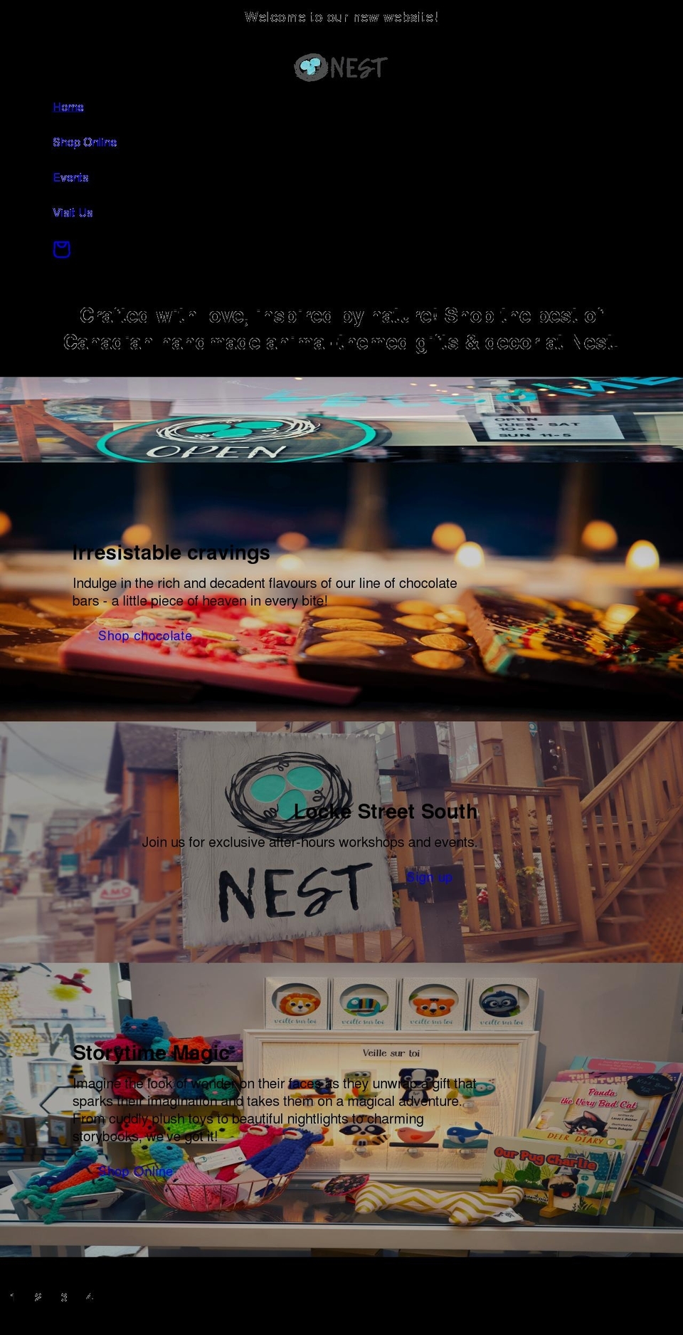 nesthamilton.com shopify website screenshot