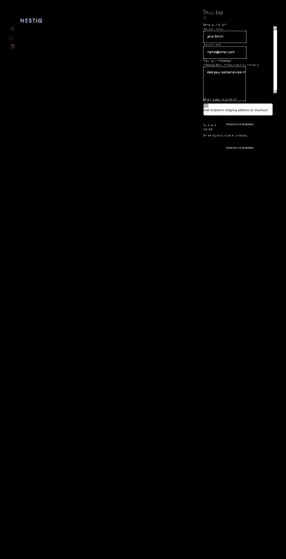 nestig.com shopify website screenshot