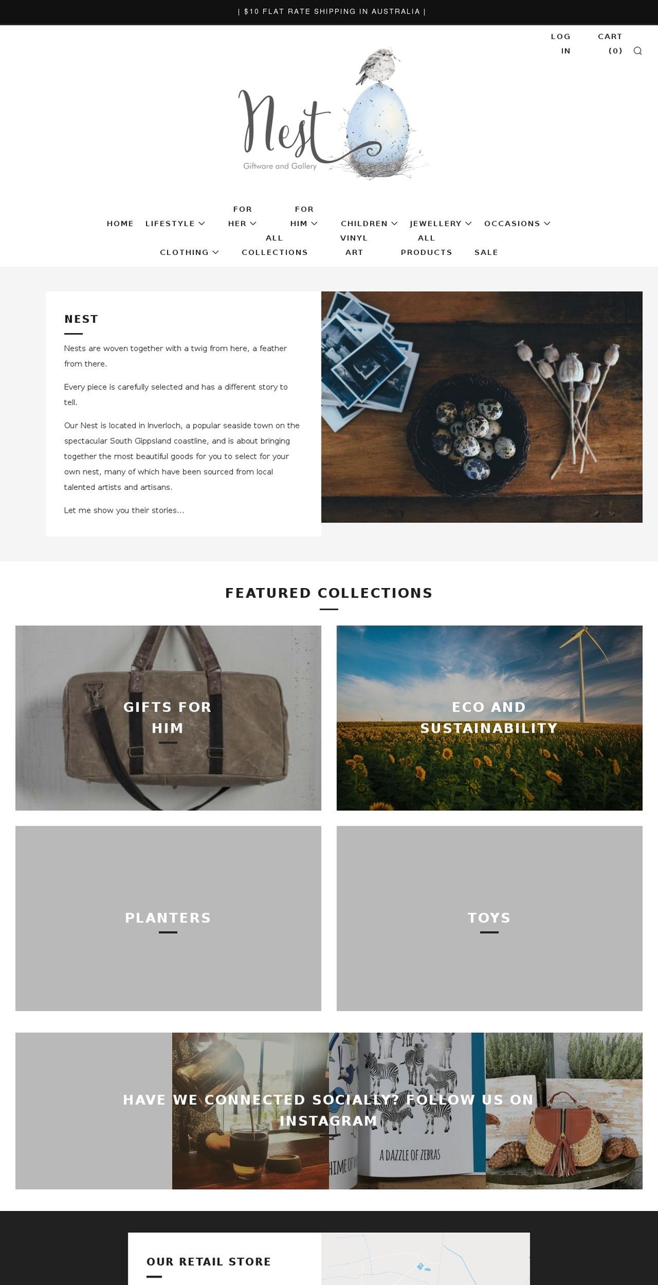 nestonline.com.au shopify website screenshot