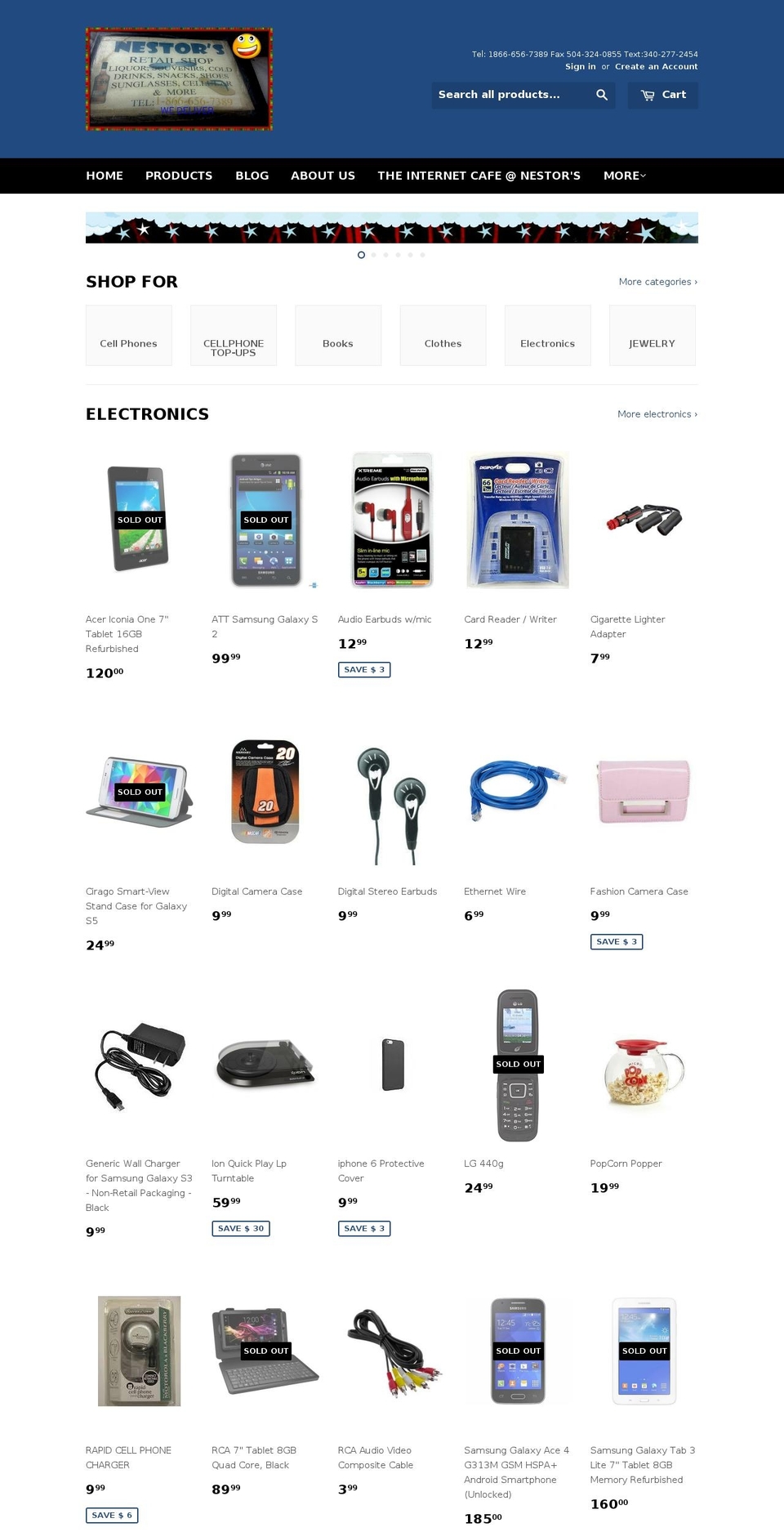 nestorlaurencin.com shopify website screenshot
