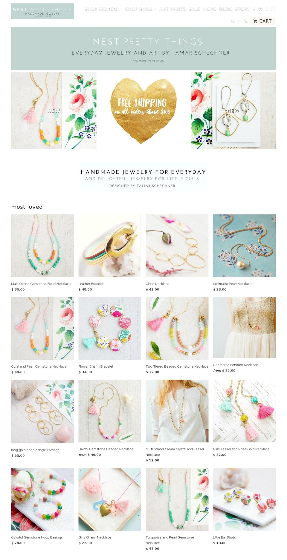 nestprettythings.com shopify website screenshot