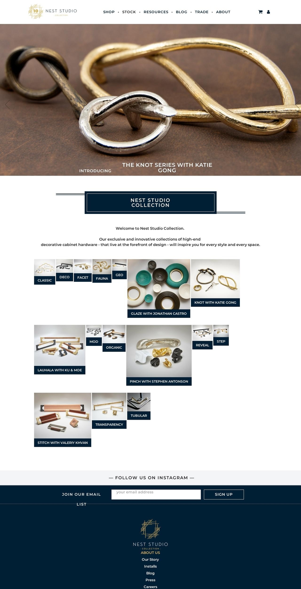Nest Studio Trade 2017 Shopify theme site example neststudiohardware.com