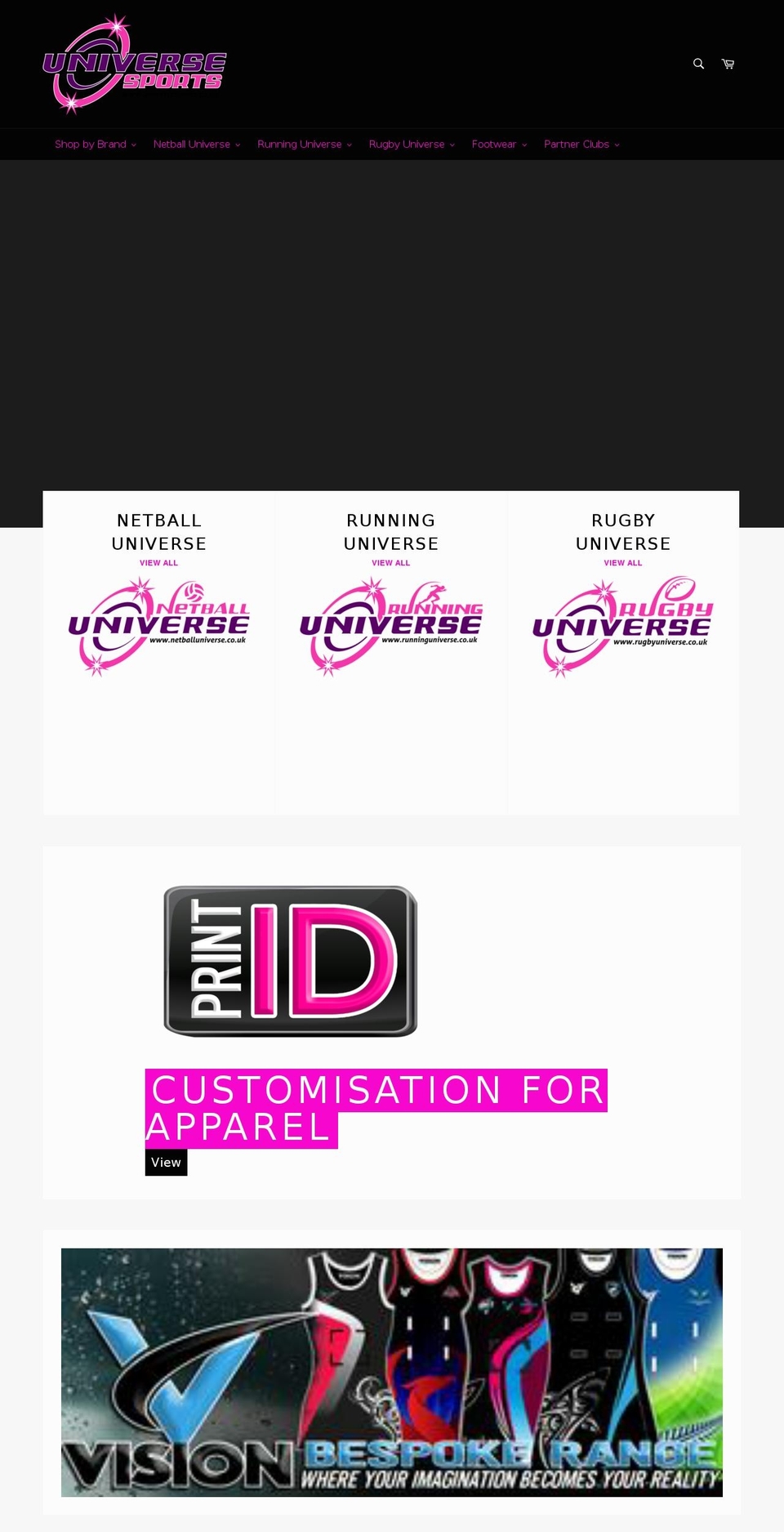 netballuniverse.com shopify website screenshot