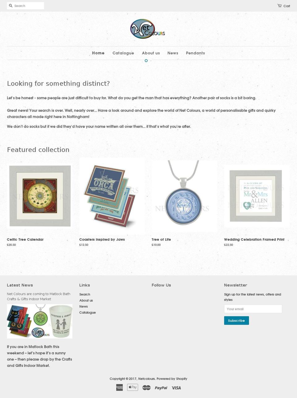 netcolours.com shopify website screenshot