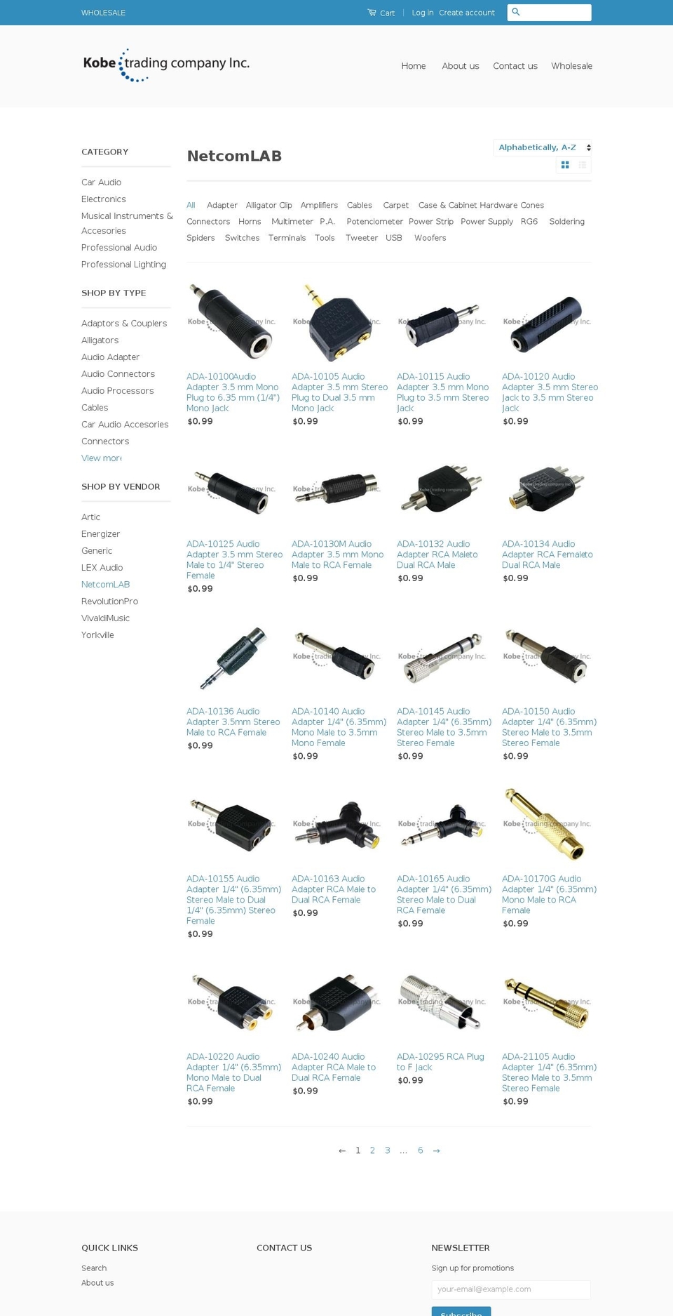 netcomlab.com shopify website screenshot