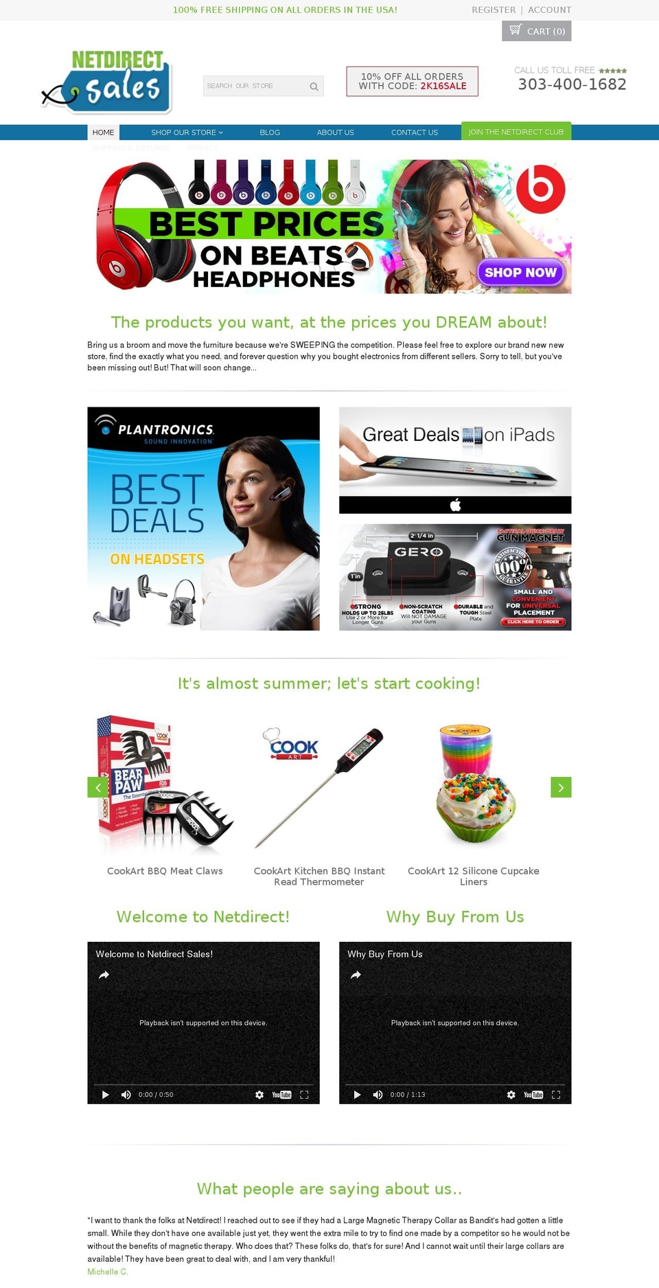 netdirectsales.com shopify website screenshot