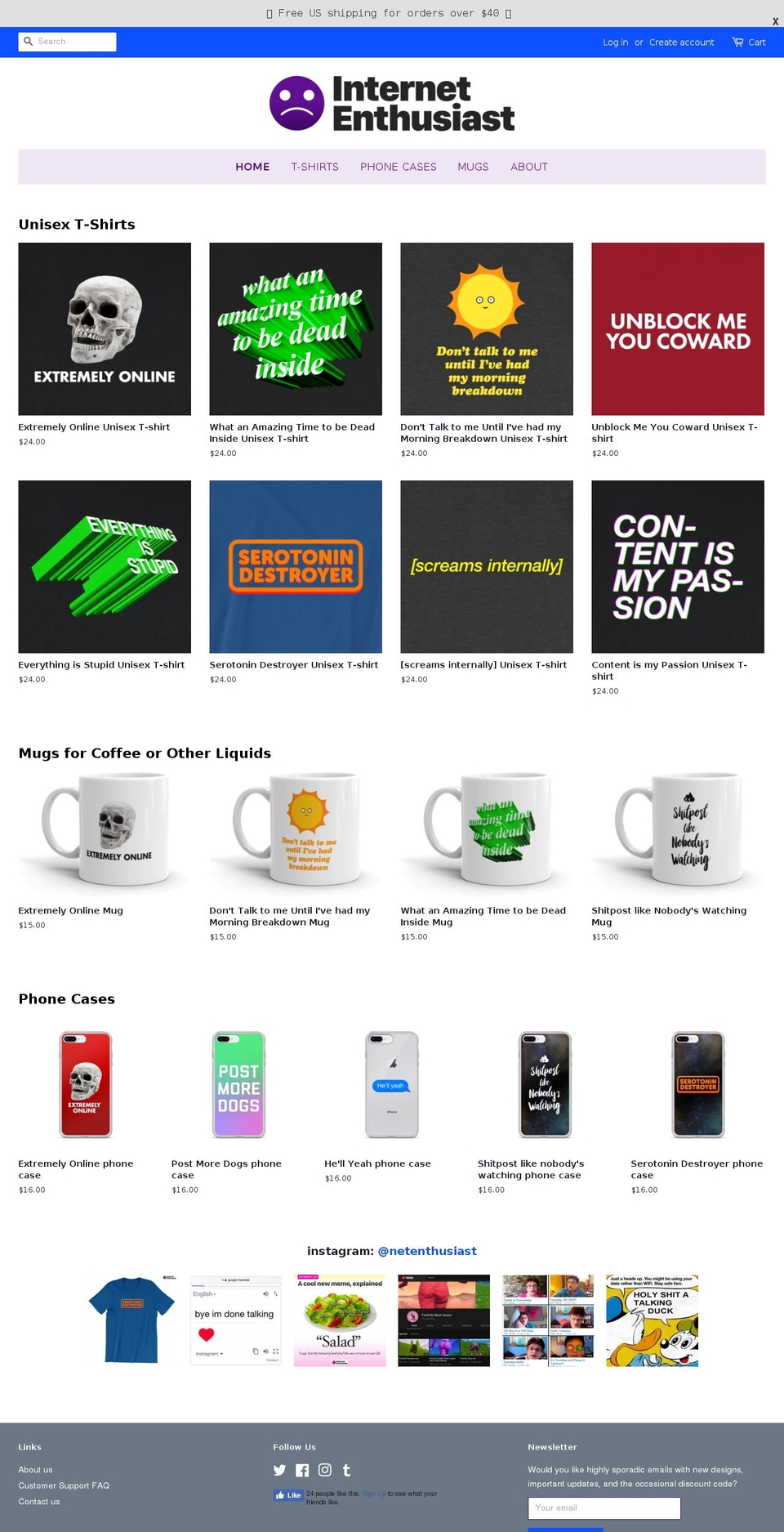 netenthusiast.com — Shopify storefront screenshot