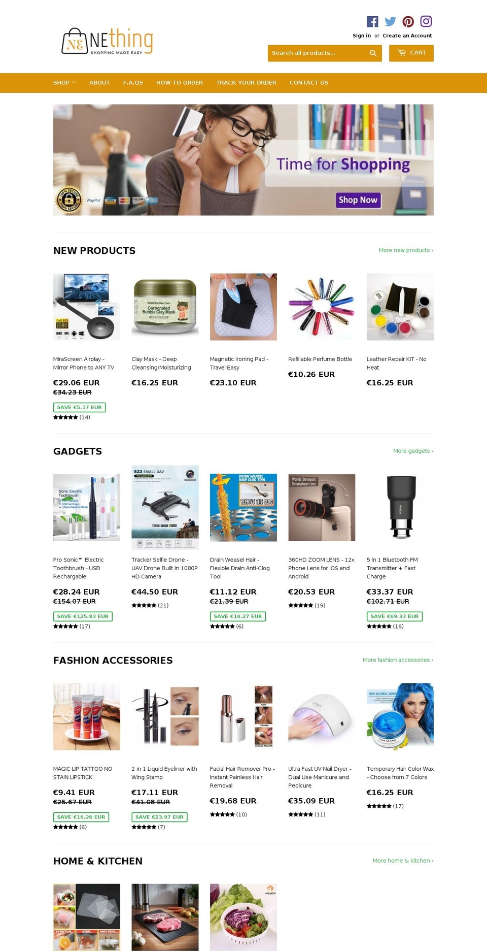 nethingstore.com — Shopify storefront screenshot