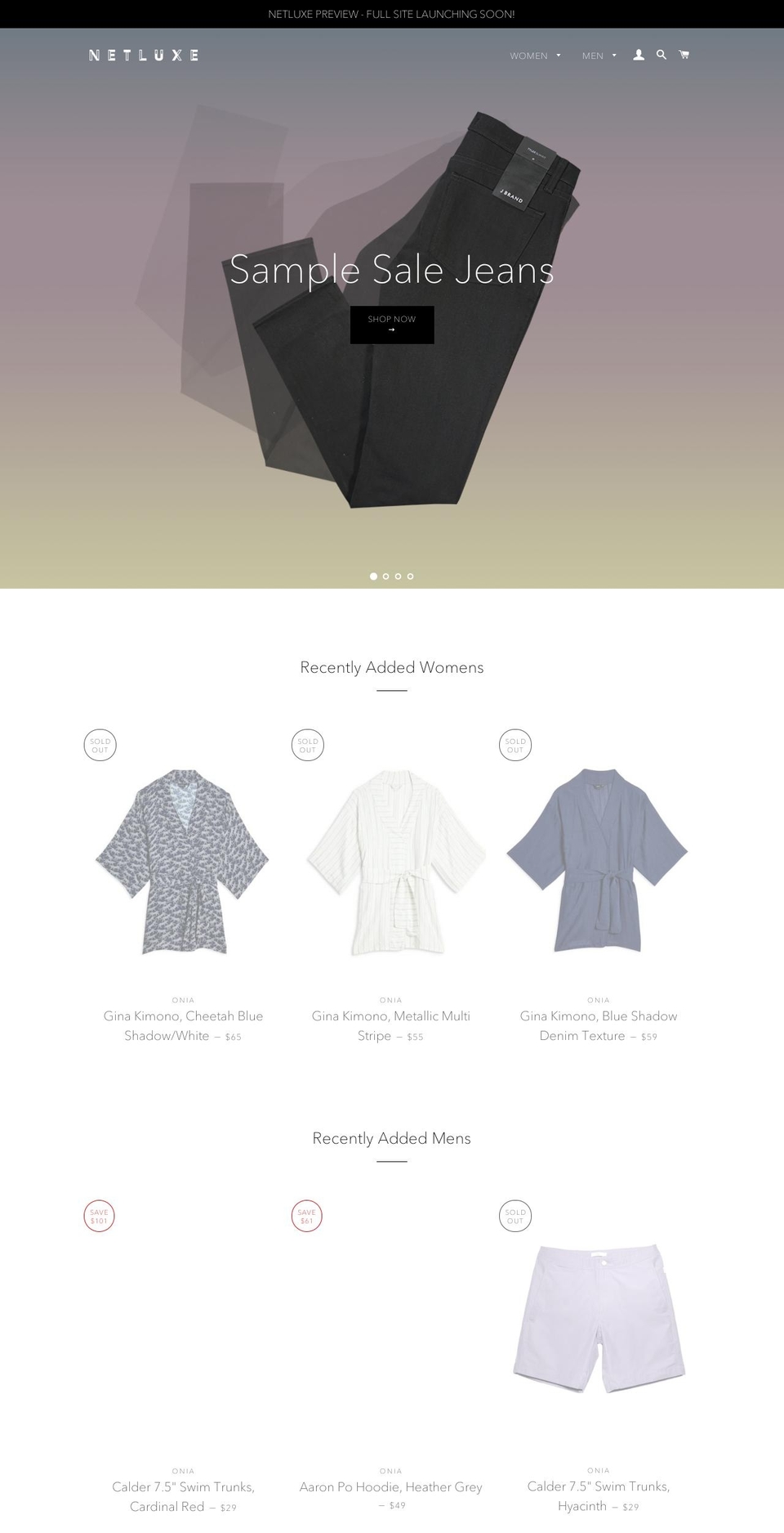 netluxe.com — Shopify storefront screenshot