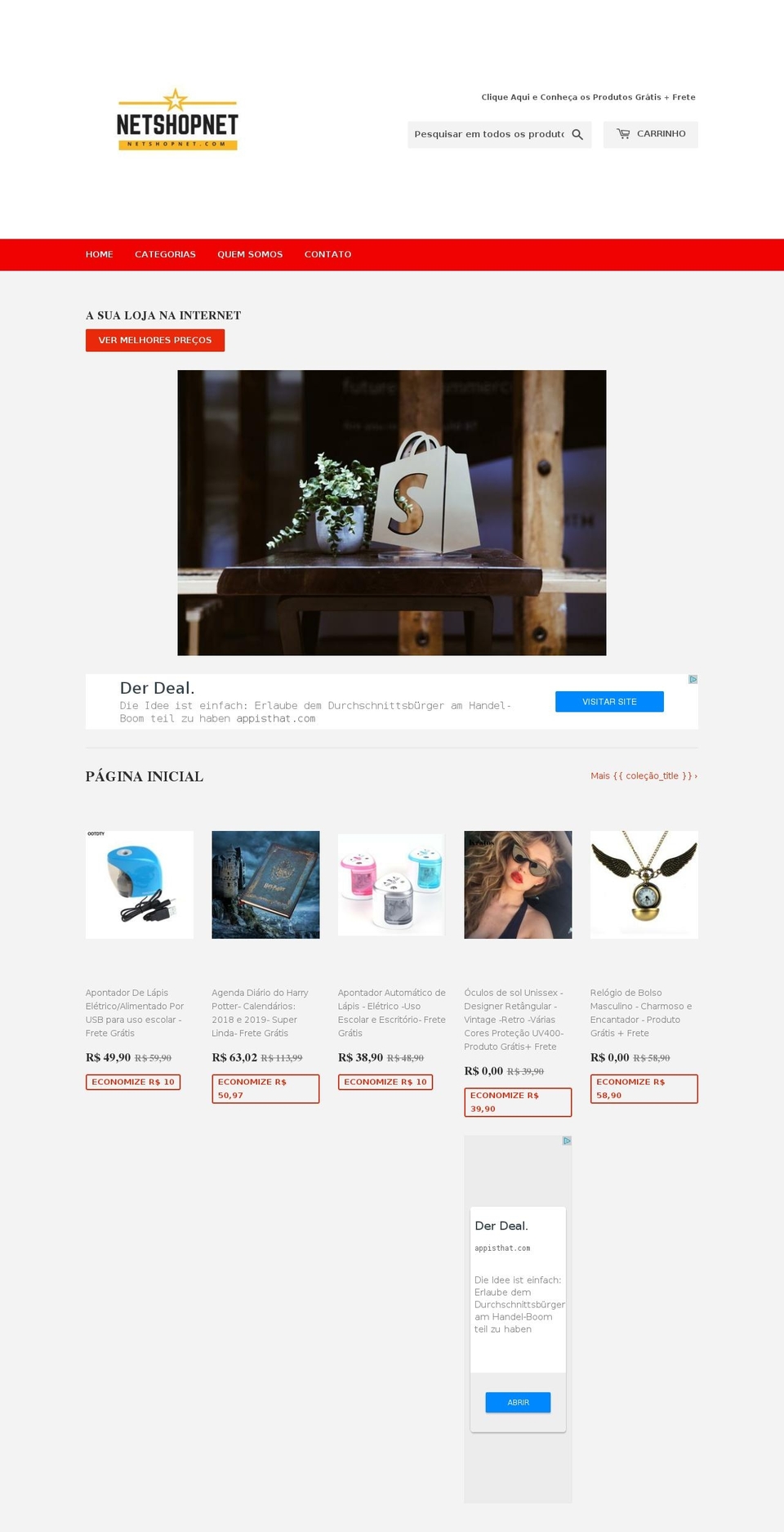 netshopnet.com — Shopify storefront screenshot