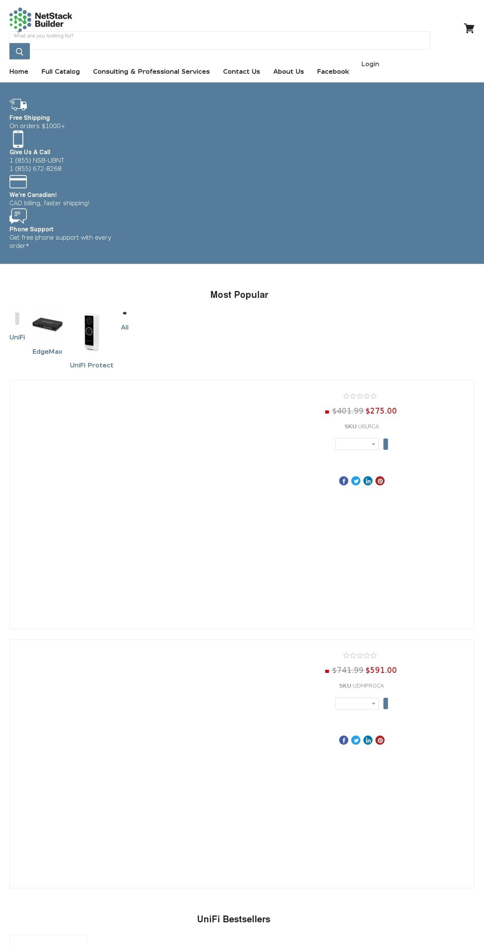 netstackbuilder.com — Shopify storefront screenshot