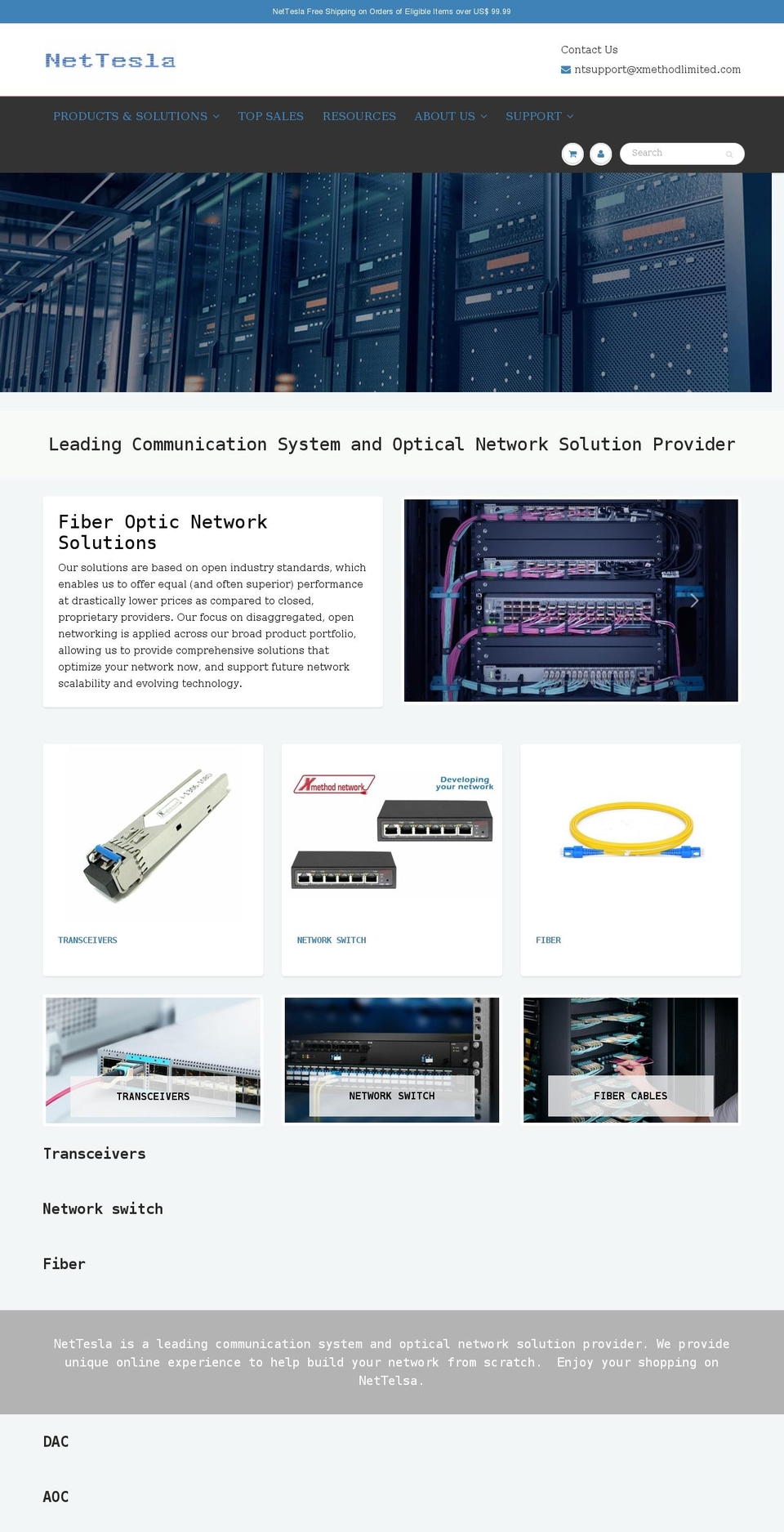 nettesla.com shopify website screenshot
