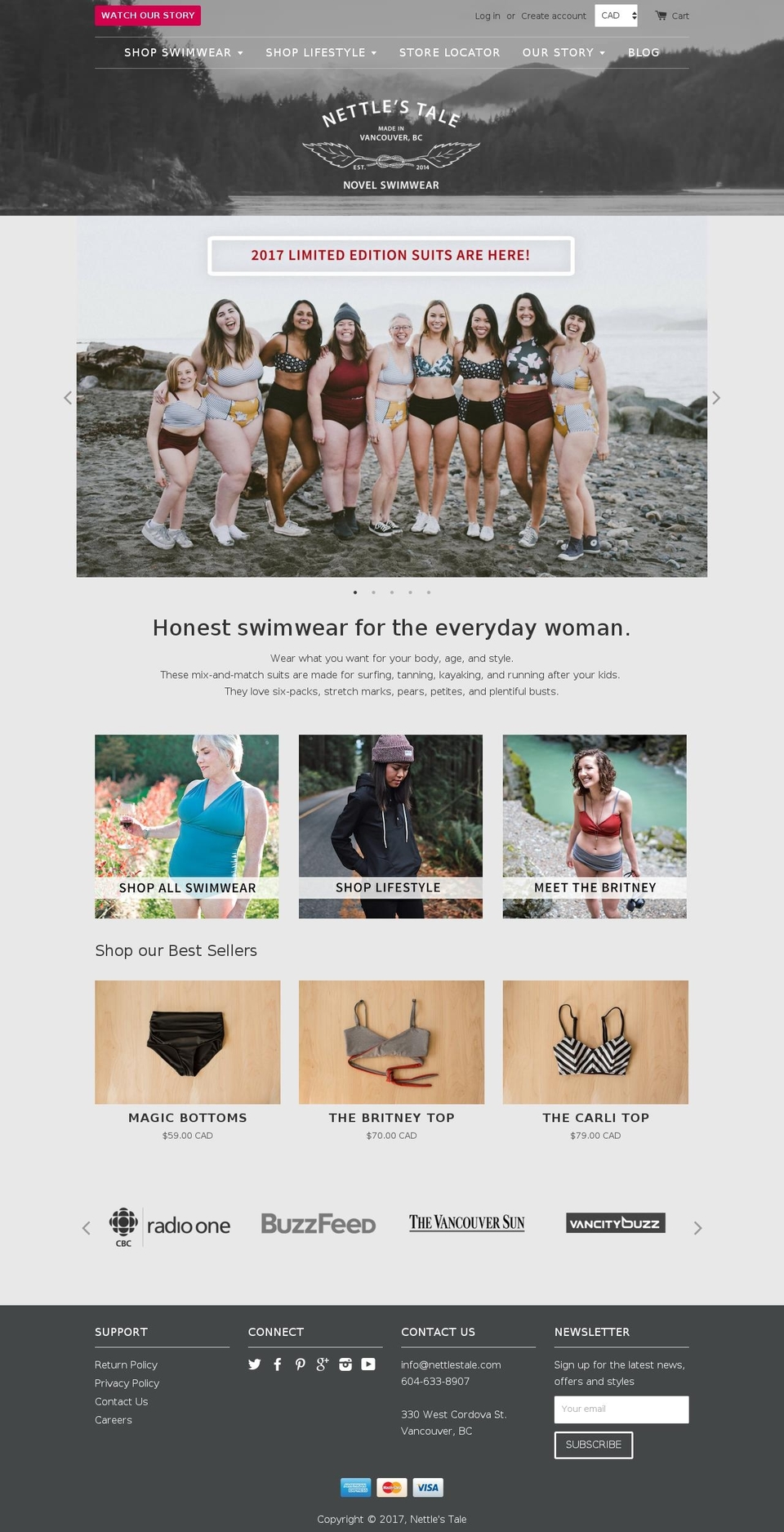 nettlestale.com shopify website screenshot