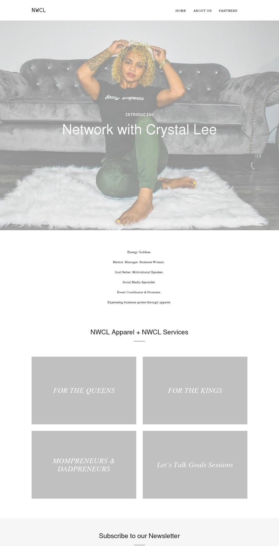 networkwithcrystallee.com shopify website screenshot