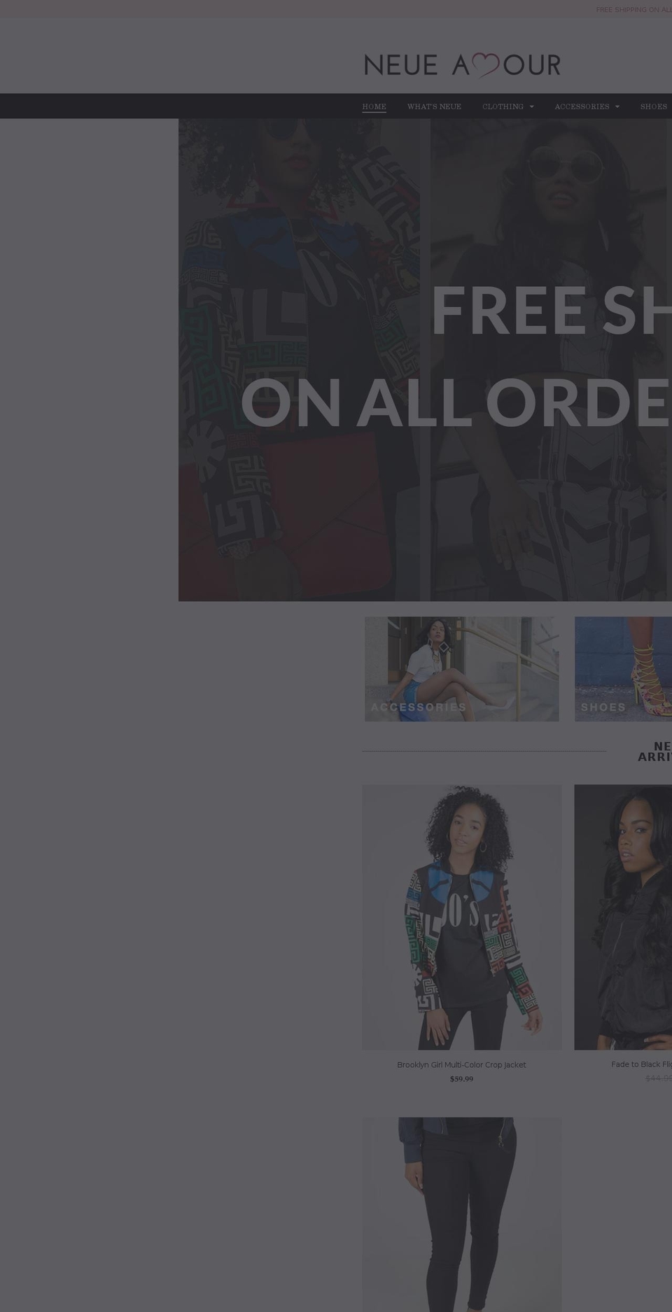 neueamour.com shopify website screenshot