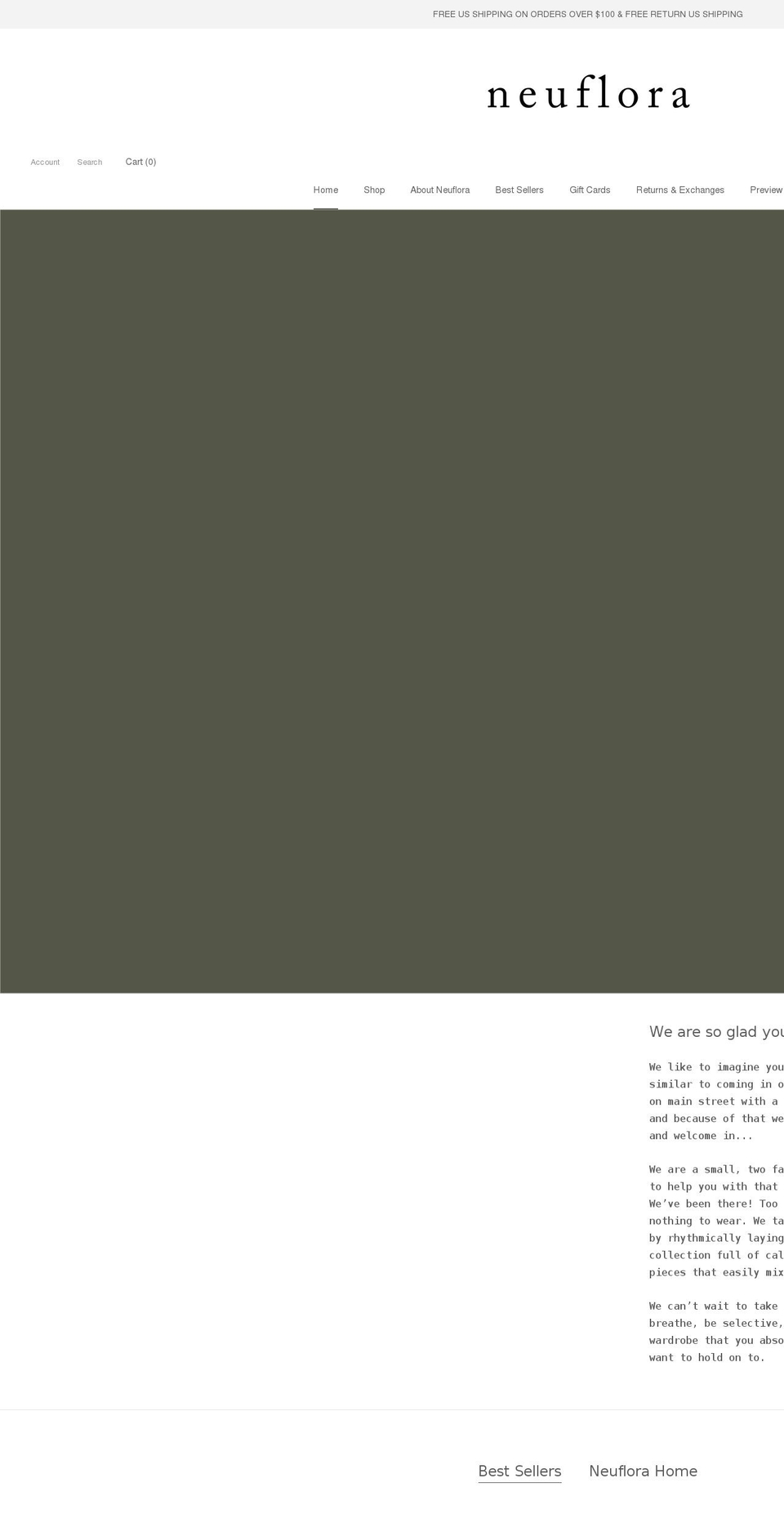 neuflora.com shopify website screenshot