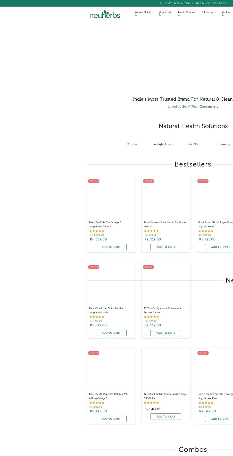 neuherbs.com shopify website screenshot