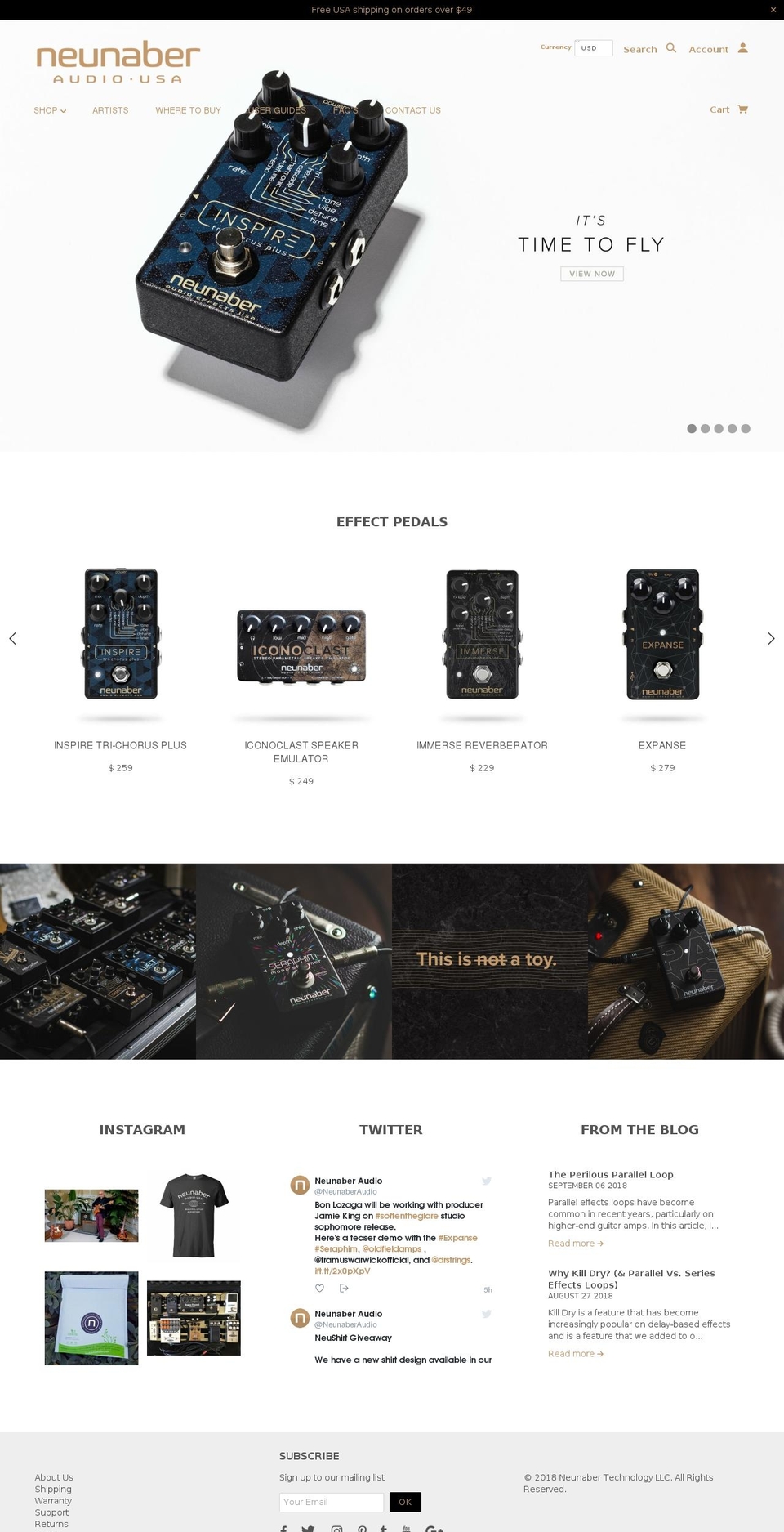 neunabertech.com — Shopify storefront screenshot