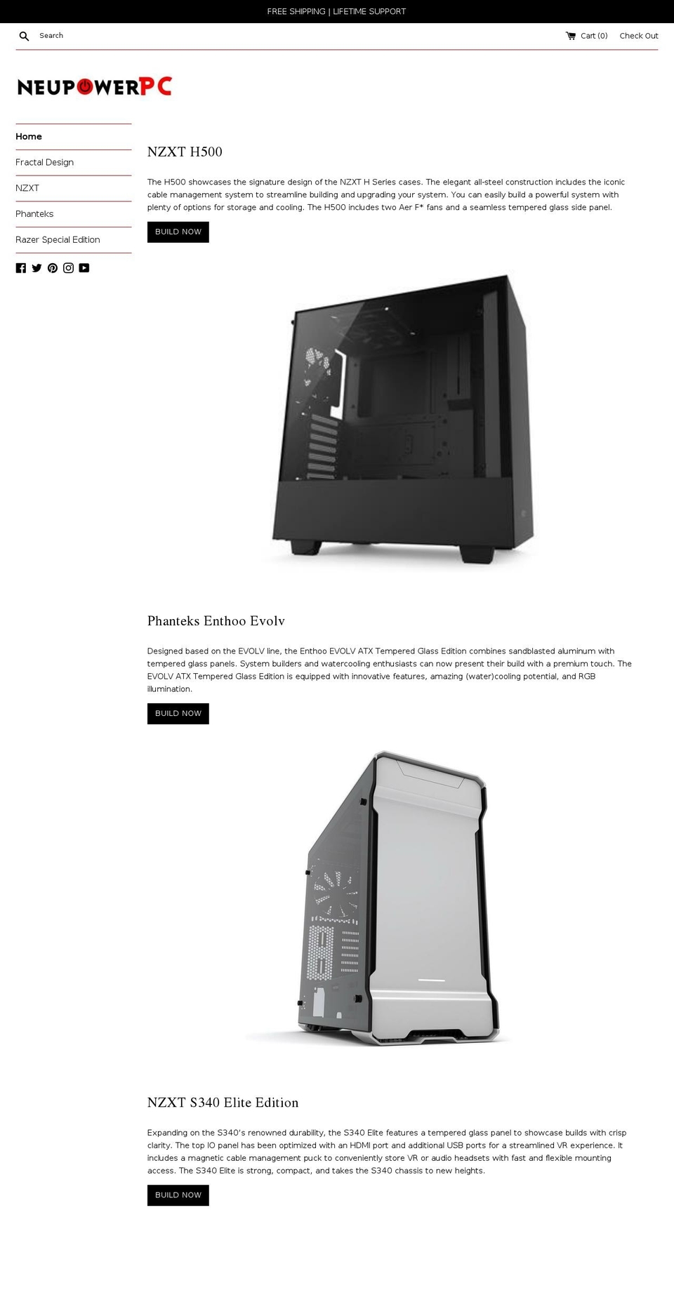neupowerpc.com — Shopify storefront screenshot