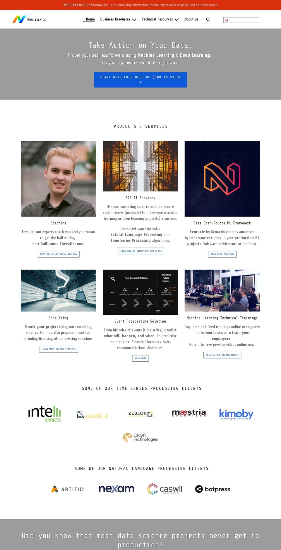 neuraxio.com shopify website screenshot