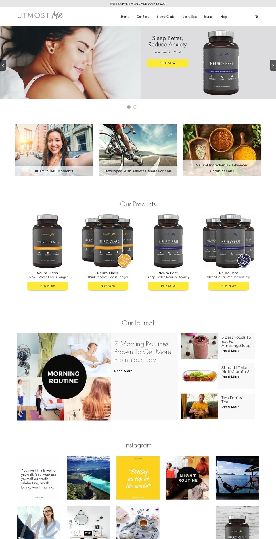 timber-2-1-4 Shopify theme site example neuroclaris.com