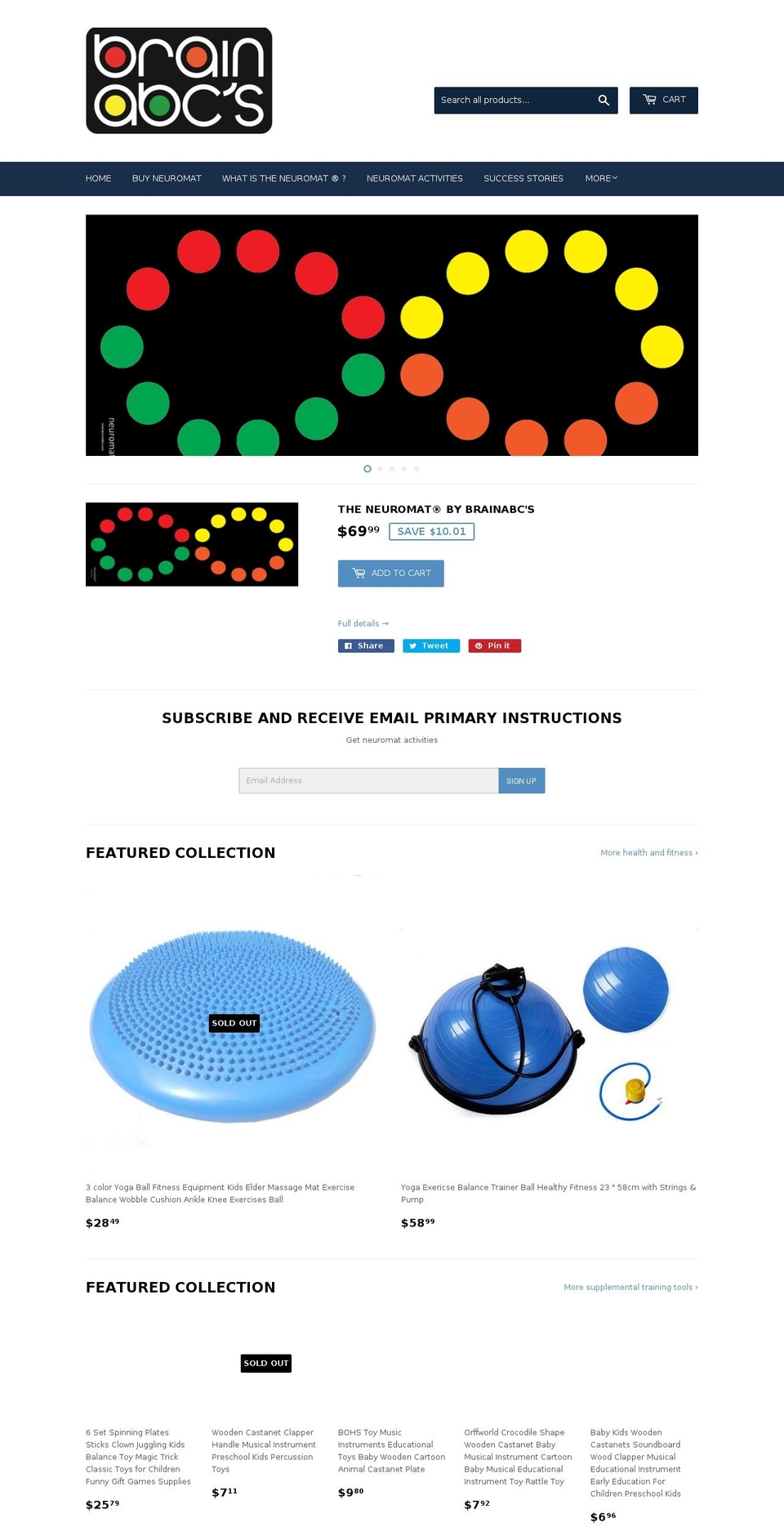 neuromat.org shopify website screenshot