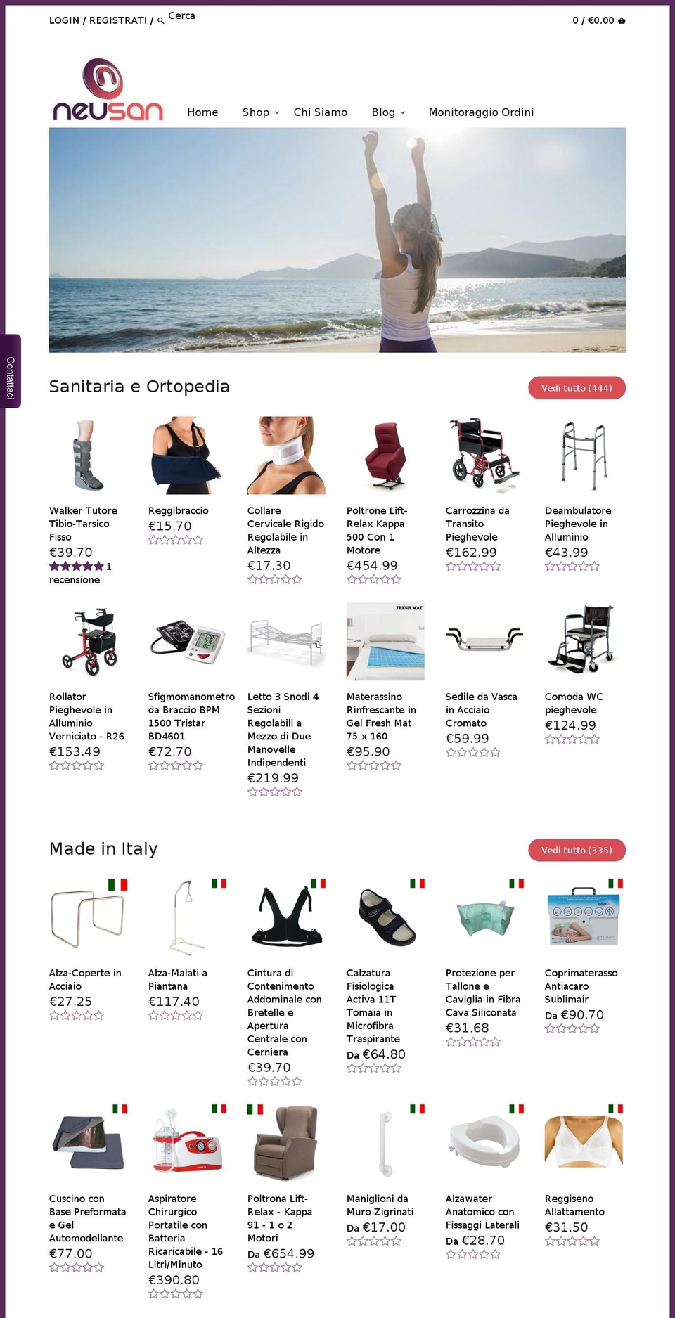 neusan.com — Shopify storefront screenshot