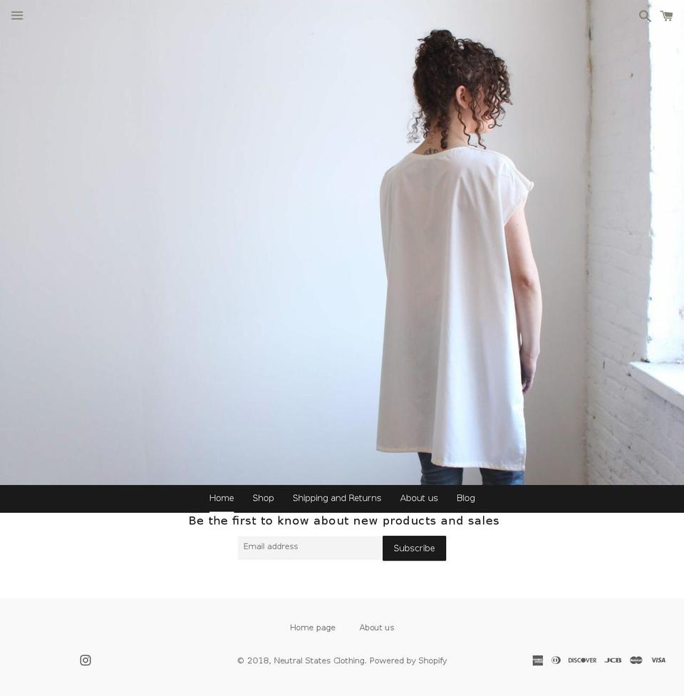 neutralstates.com — Shopify storefront screenshot