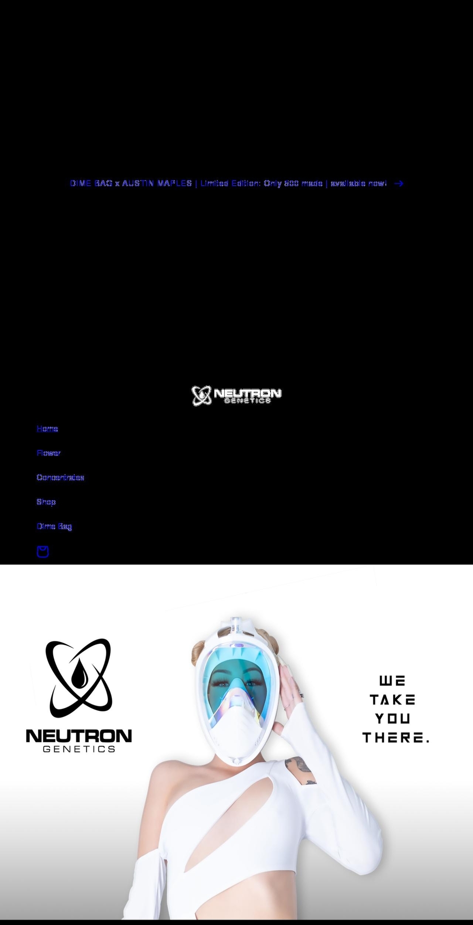neutrongenetics.com shopify website screenshot