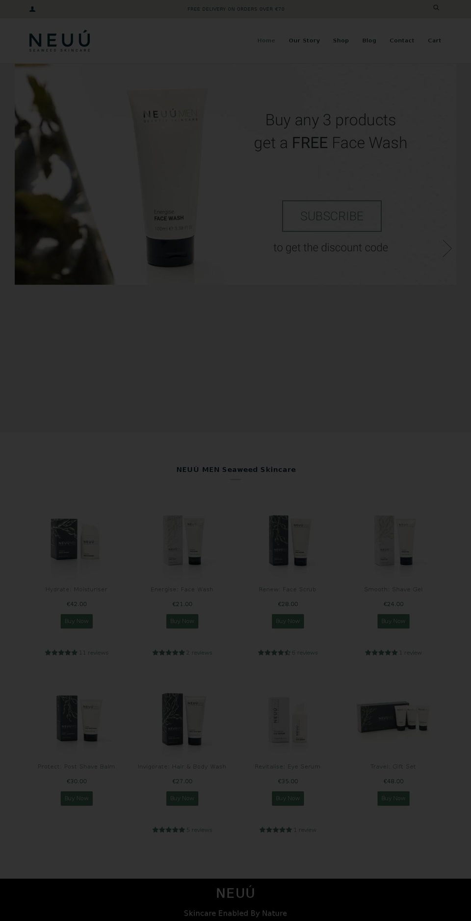 neuu.com shopify website screenshot