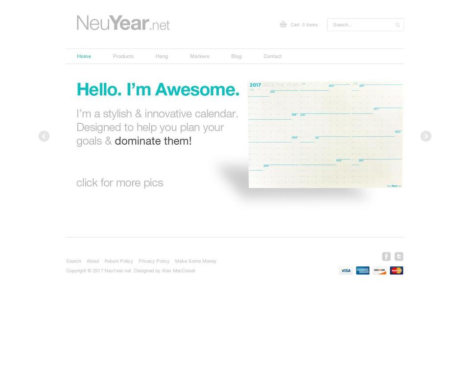 Minimo Shopify theme site example neuyear.net