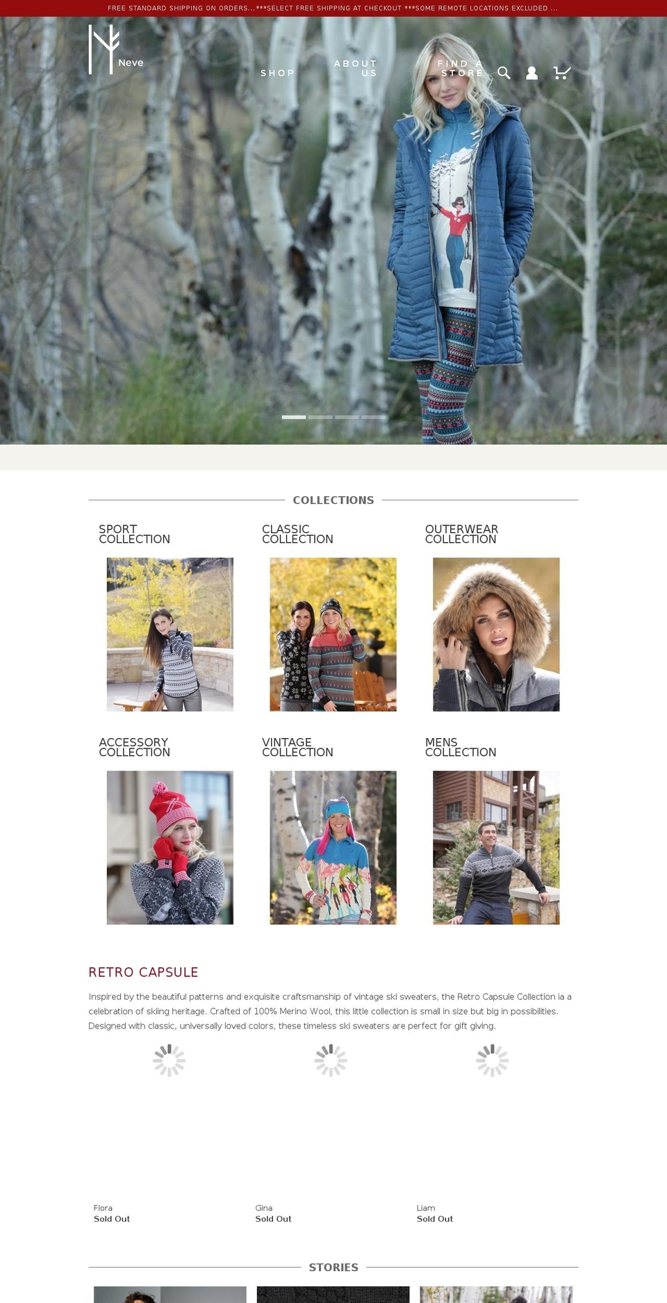 nevedesigns.com shopify website screenshot