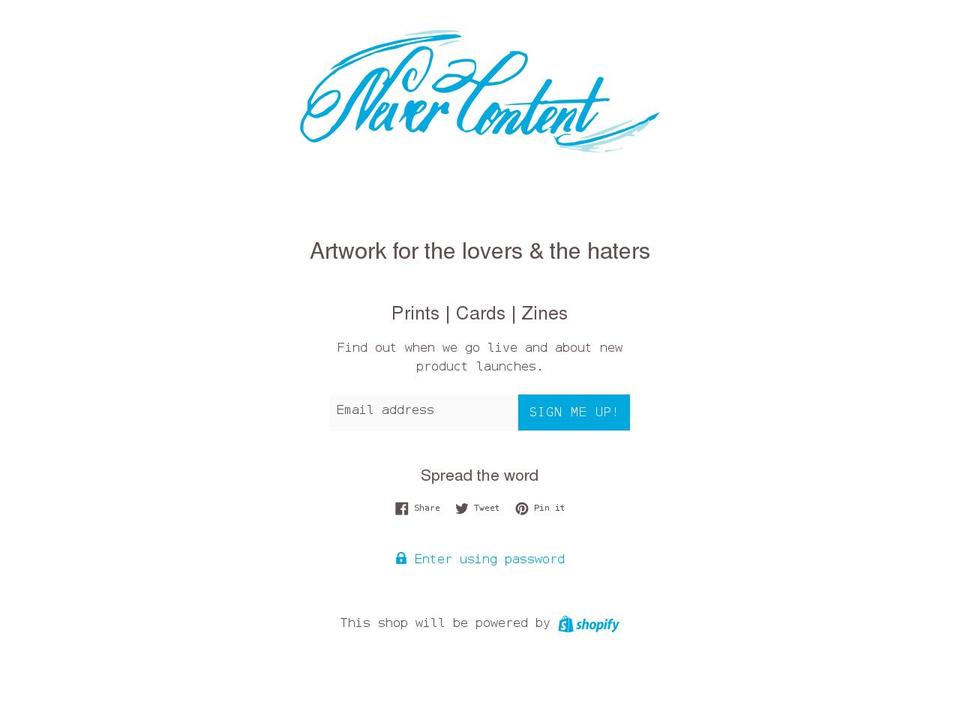 never-content-limited-stock-images.myshopify.com shopify website screenshot