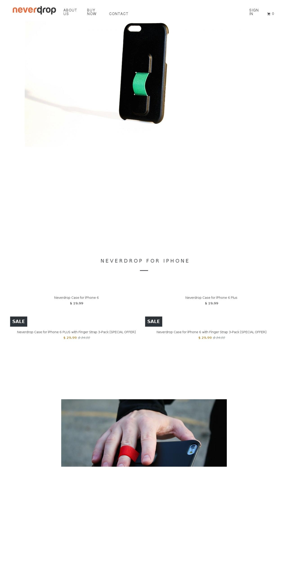 neverdropit.com shopify website screenshot
