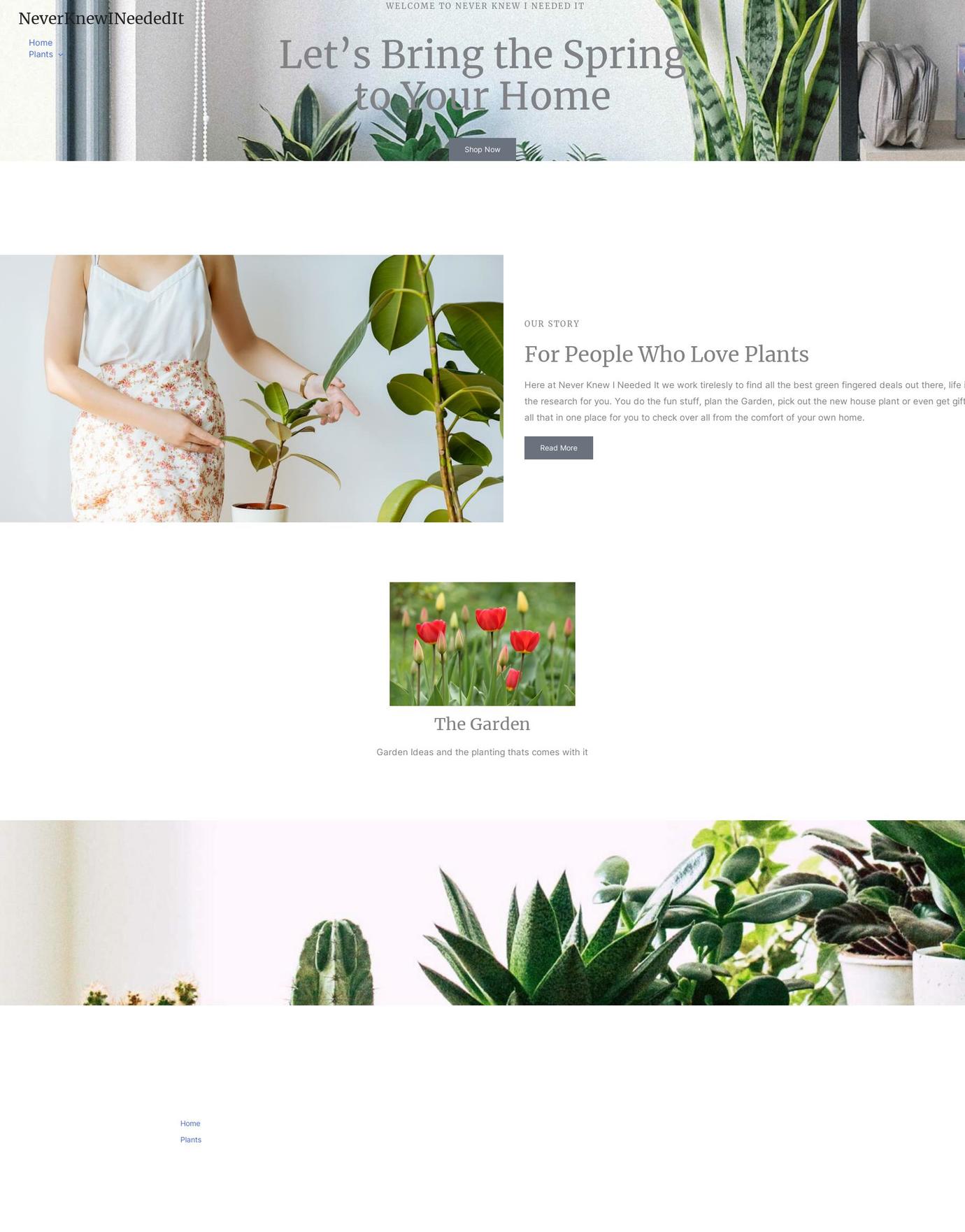 neverknewineededit.com — Shopify storefront screenshot