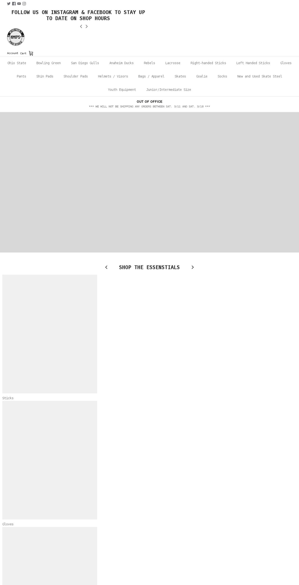 nevermadeitprostock.com — Shopify storefront screenshot
