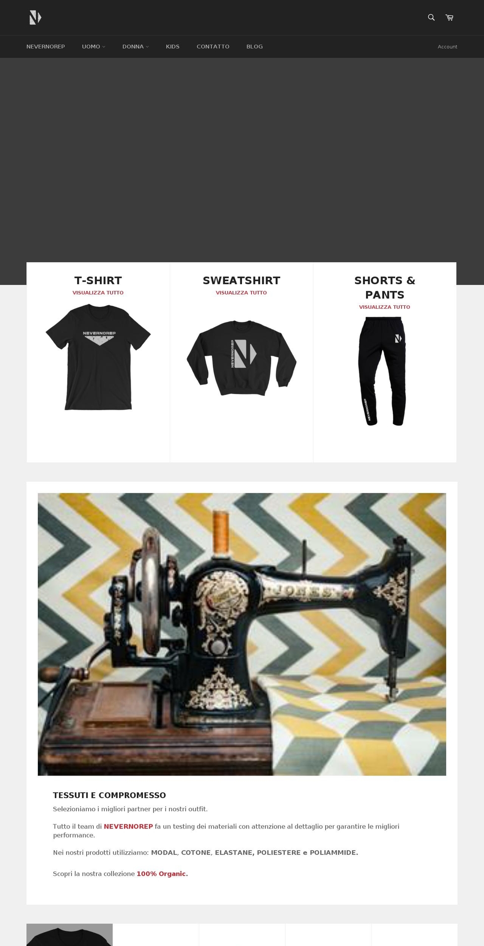 nevernorep.com shopify website screenshot