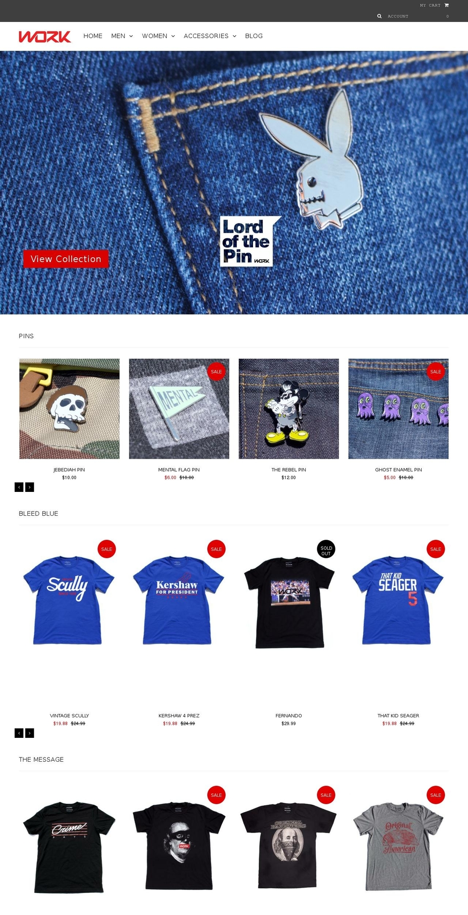 neverwillwork.com shopify website screenshot