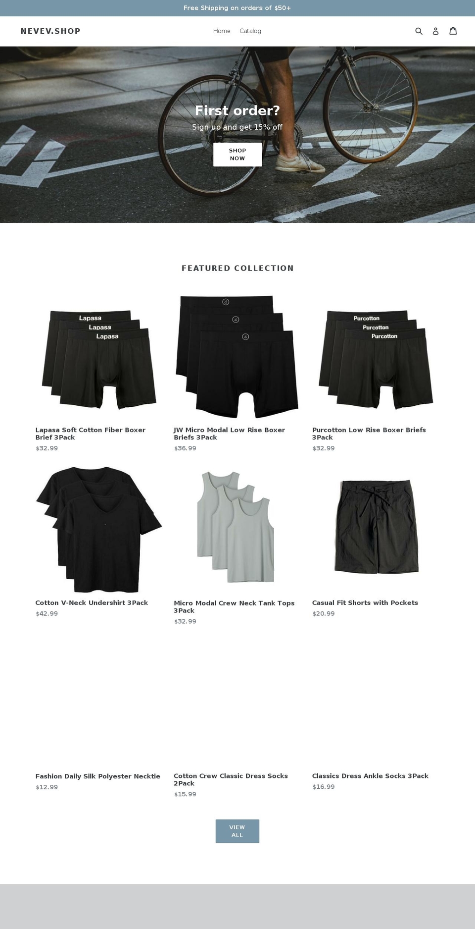 nevev.com — Shopify storefront screenshot