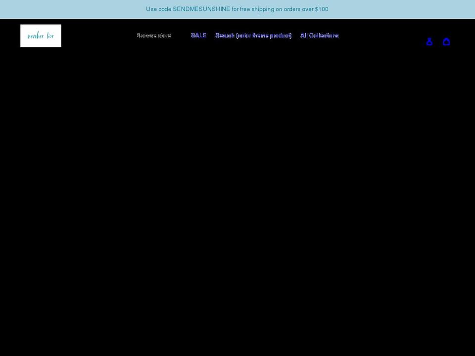 nevsherlior.com shopify website screenshot