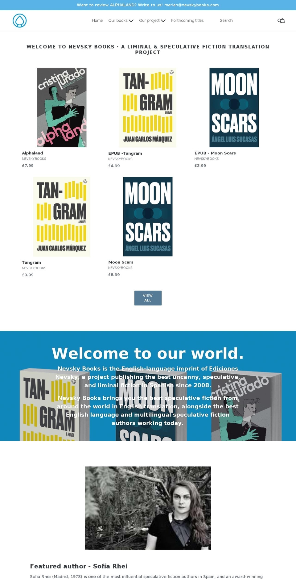 nevskybooks.com — Shopify storefront screenshot
