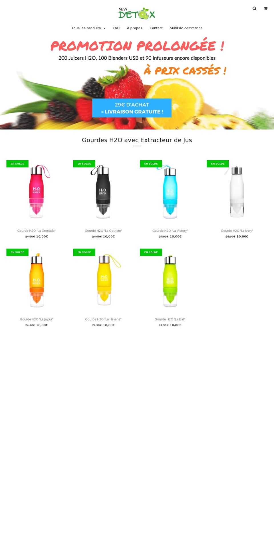new-detox.com — Shopify storefront screenshot