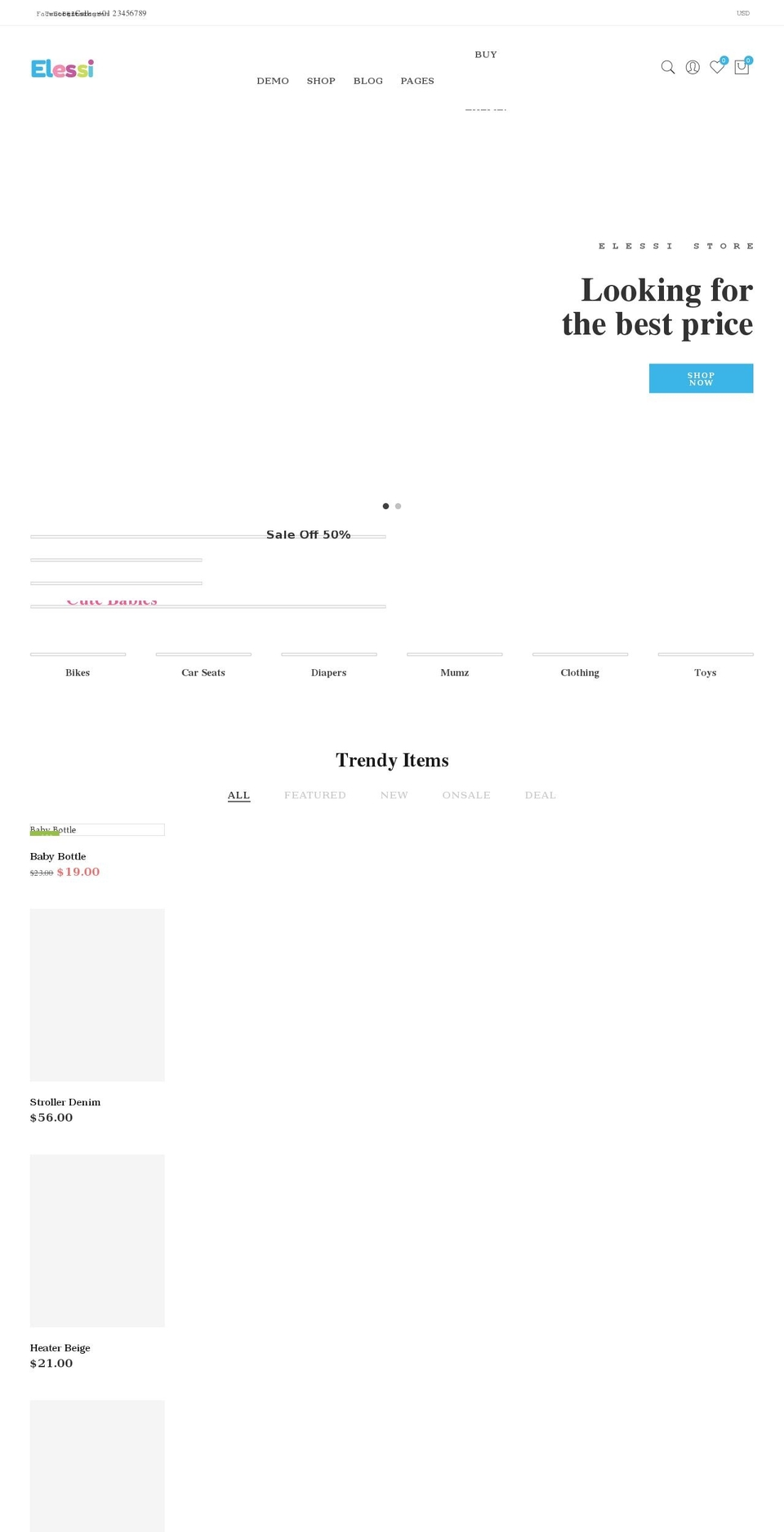 new-elessi2.myshopify.com shopify website screenshot
