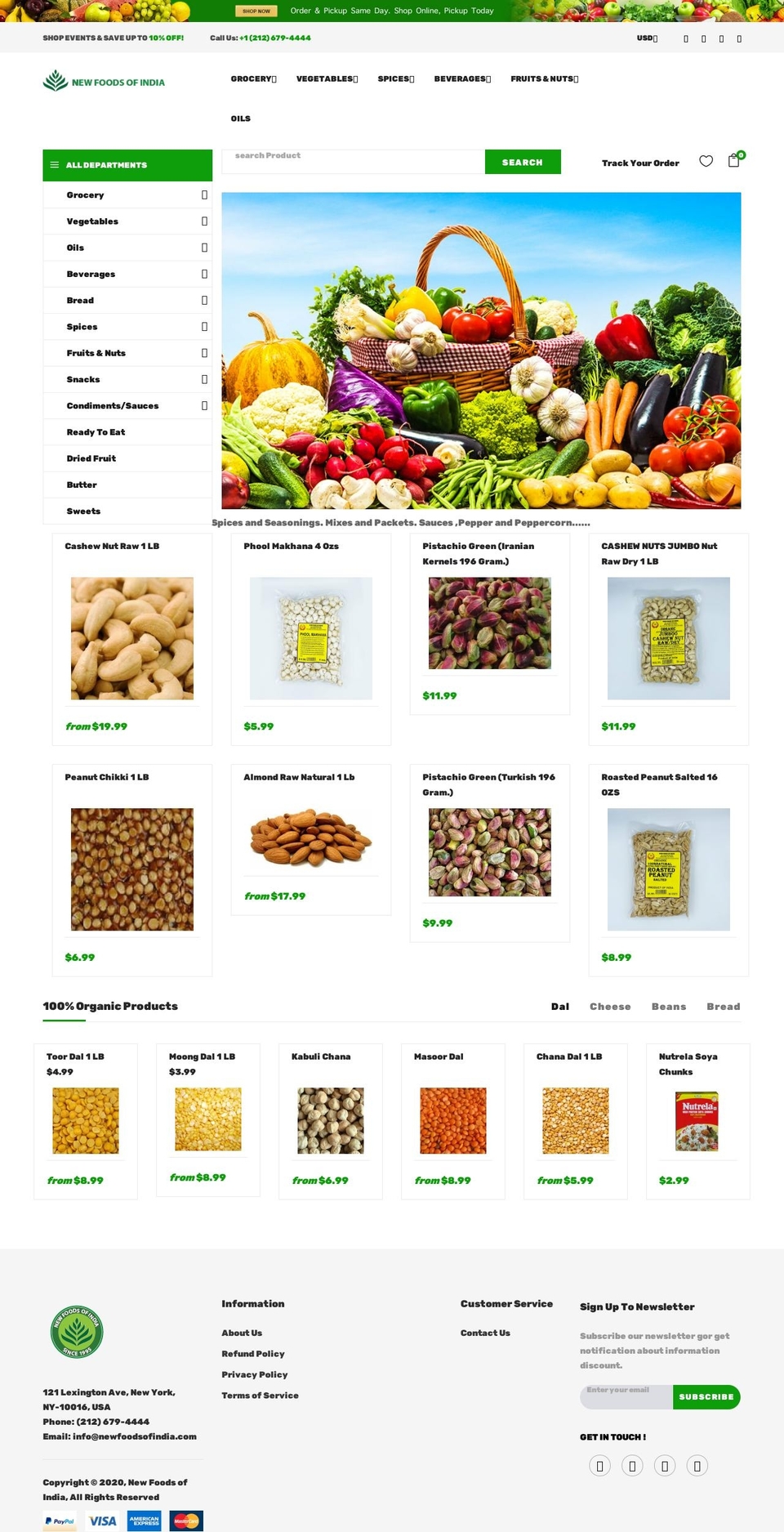 new-foods-of-india.myshopify.com shopify website screenshot